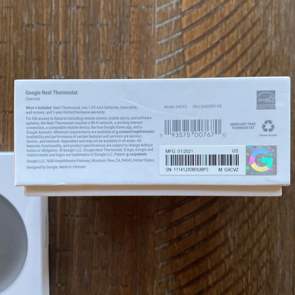 google nest thermostat